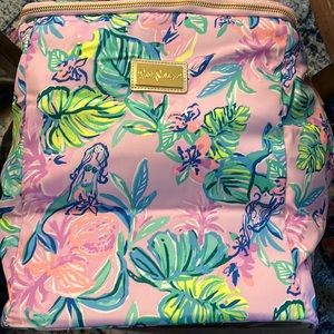 Lilly Pulitzer Pink Floral Travel Bag